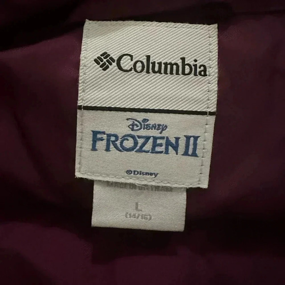 Columbia Disney Frozen 2 puffer jacket girl size L - Picture 8 of 8
